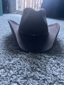 Brown Lite Felt Cowboy Hat-lightly Used