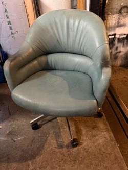 Vintage Authentic Cartwright Executive Arm Chair with wheels