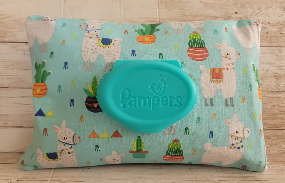 Llamas Pampers Wipes Cover