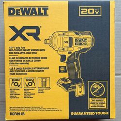 1/2in Impact Wrench DCF891B DEWALT 20V MAX XR Mid-Torque tool only