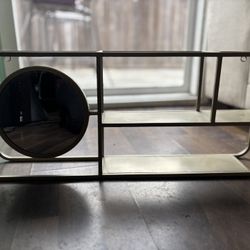 Gold Mirror Shelf