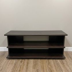 Dark Brown Wood TV Stand