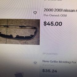 Nissan Maxima grill SE 2000 2001