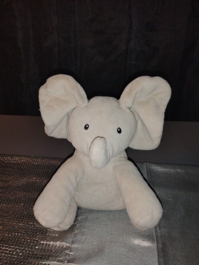 GUND Baby Animated Flappy The Elephant Stuffed Animal Plush, Gray, 12