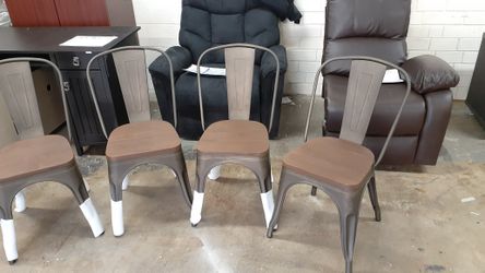 New set of 4 dining chairs see pictures for dimensions