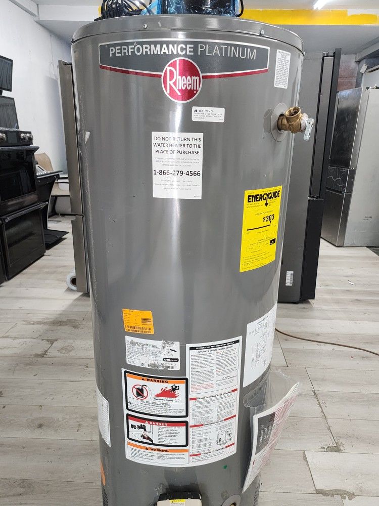 New Water Heater Rheem Performance Platinum