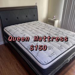  BRAND NEW PILLOW TOP MATTRESSES ✅ COLCHONES NUEVOS PILLOW TOP 💯‼️   QUEEN SIZE $150 ❌ $210 With Box Spring   FULL SIZE $140❌ $200 With Box Spring💥 