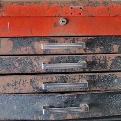 Vintage Craftsman Top Tool Box Filled w/ Tools