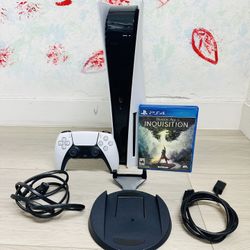 Sony PlayStation 5 - 825GB , Bonus 1 Game Dragon Ace Inquisition  ( Used Very New  )