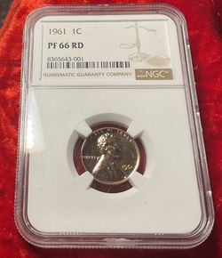 1961 Lincoln Cent, NGC PF66RD Cameo,