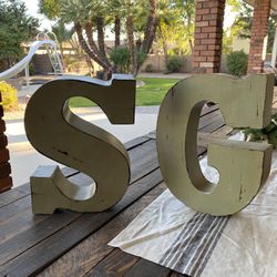 Large Metal Letters
