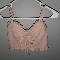 Cami Halter Top Pink Elegant - Small