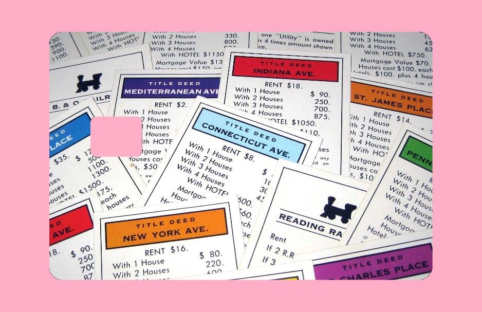 Monopoly Credit Card Skin Decal