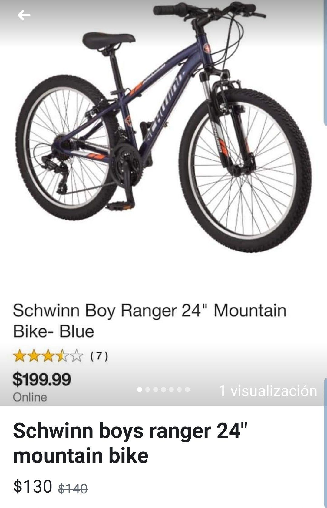 Schwinn boy ranger 24" mountain bike