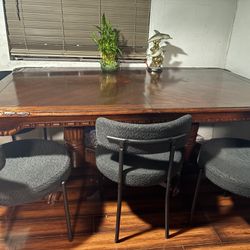 Wood Table Only $200...Wood  Table W Chairs $350