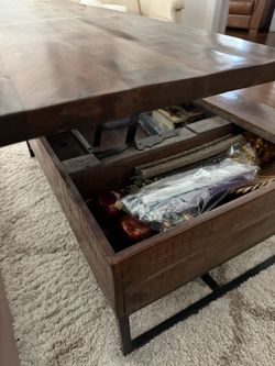 Living room tables with storage