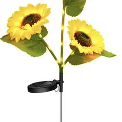 Sunflower Solar Lights Outdoor Garden Decor
