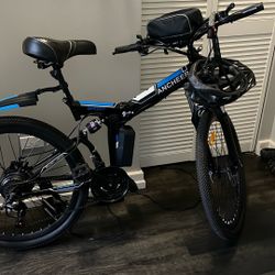 Electric folding bike