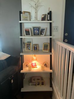 White and black shelf
