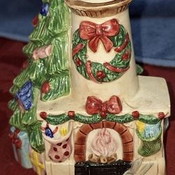 Spode's Christmas Chimney Candleholder; 5-1/2 Inches Tall L1S905