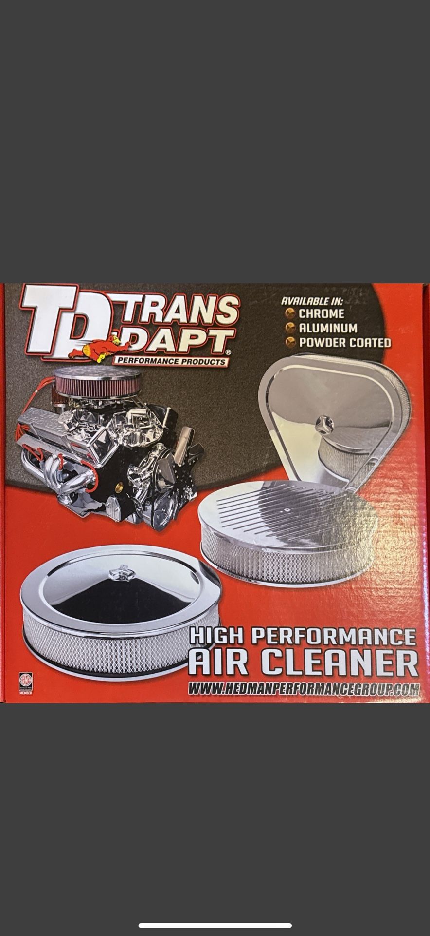TD TRANS DAPT PERFORMANCE PRODUCTS.. High Performance Air Cleaner
