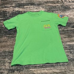 Green chrome hearts record t shirt
