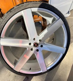 Rims and tire