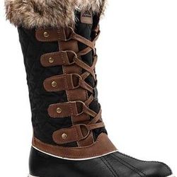 NEW SZ 8 ALEADER Women Insulated Winter Snow Boots WATERPROOF Cold Weather Warm