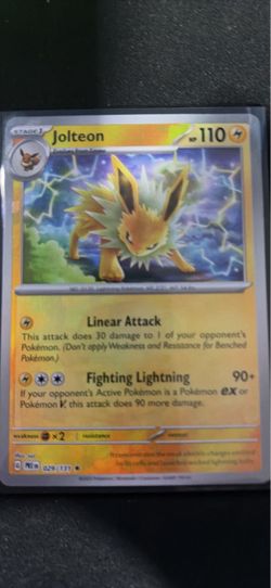 Jolteon Pokémon Card 029/131