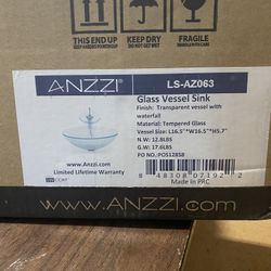 ANZZI Glass Vessel Sink