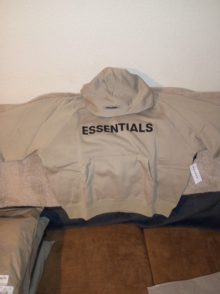 Essentials Fear Of God Hoodie OLIVE