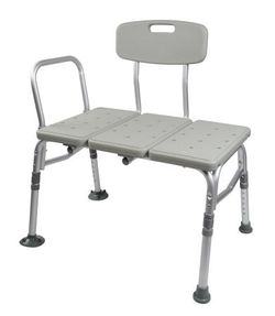 Transfer Bench w/Back Aluminum Frame 400lb