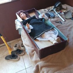 Old Doll For Sale  With Porcelain Face 