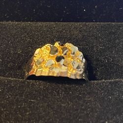 Gold Nugget Ring 