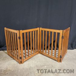 Wooden Freestanding Pet Gate