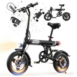 VARUN Electric Bike for Adults and Teens, 500W Peak Motor Commuter Ebike, 20 MPH Speed, Long-Range, Hidden...