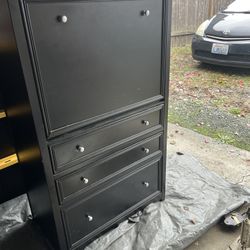 Black Secretary Desk