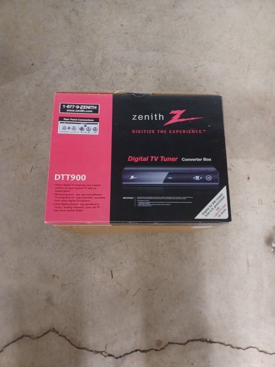 Zenith Digital TV Tuner Converter Box