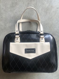 Mary Kay black leather bag