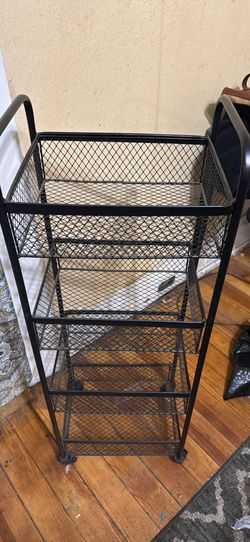 4 Shelf Rack With Moving Wheels