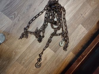 Very Long Tow Chain With Two Hooks