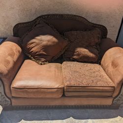 Could Set Love Seat And Couch Reversible Pillows All