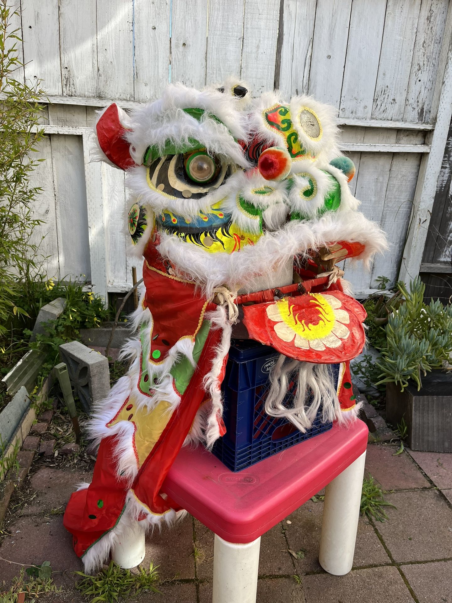 Lion dance head