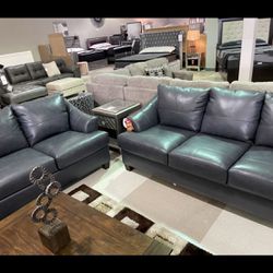 Real Leather Sofa Love Set 🤩IN STOCK💥$49DOWN-TakeNow-PayLater with financing 
