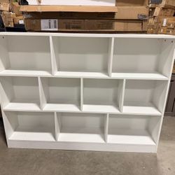 10 Cubes Short Horizontal Bookshelf in Warm White $80 