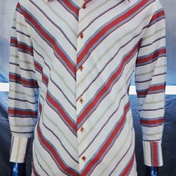 Decoy Italia Button-Up Shirt Men’s Large 28-29 Textured 