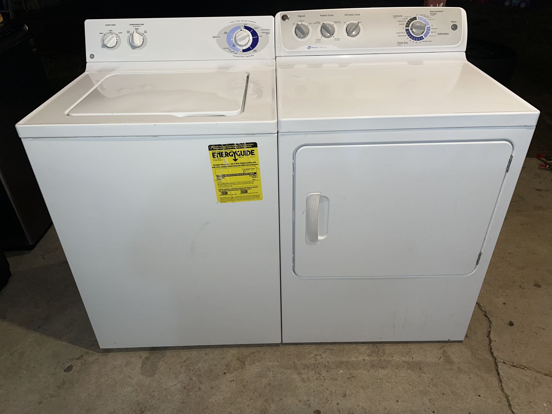 GE Washer And Electric Dryer Set (Free Delivery Installation Warranty)