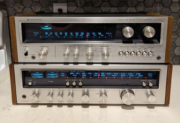 2 Vintage Kenwood Stereo Receivers