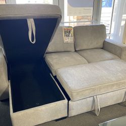 Stunning Sleeper Sectional! $899 🩶⛅️ Easy Financing!