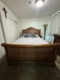 Bed frame and dresser